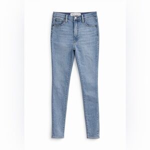 Aritzia Denim Forum Light Blue High-Rise Skinny Jeans